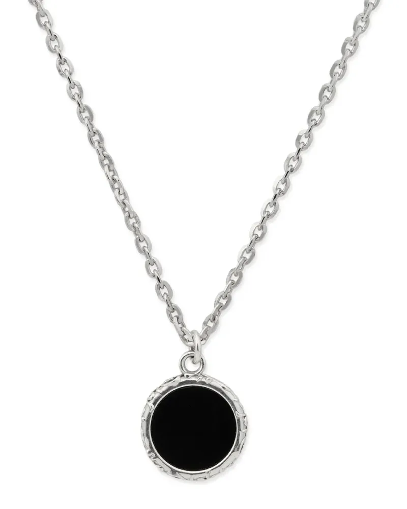 Emanuele Bicocchi Flourish Amulet Halskette mit Onyx - Schwarz Schwarz