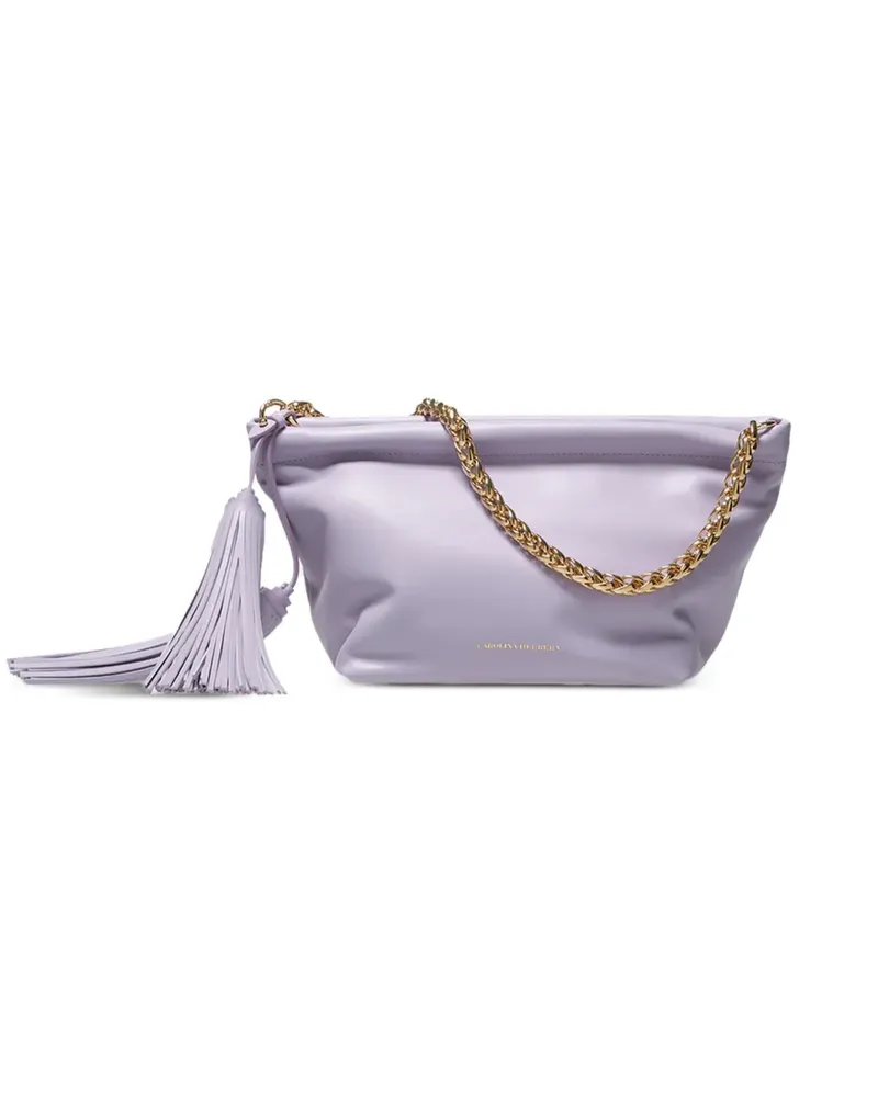 Carolina Herrera New York Pia Schultertasche mit Quasten - Violett Violett