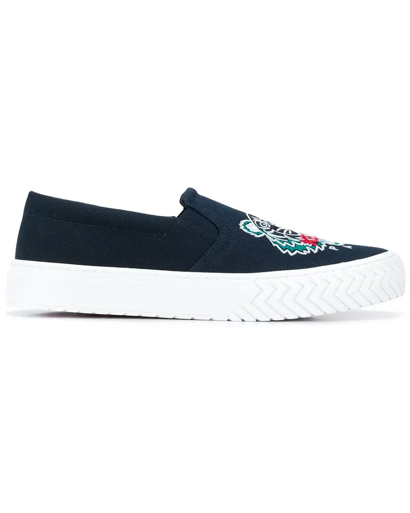 Kenzo K-Skate' Slip-On-Sneakers mit Tiger - Blau Blau