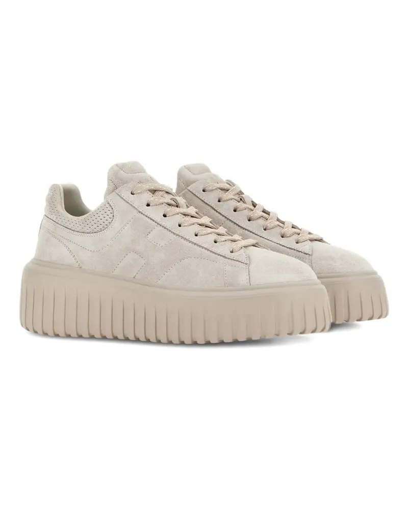 Hogan H-Stripes Sneakers - Nude Nude
