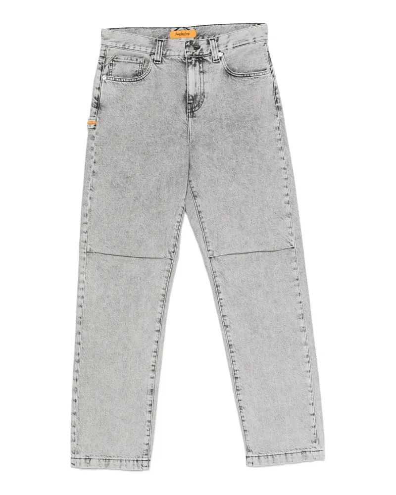 Replay acid-wash panelled jeans - Grau Grau