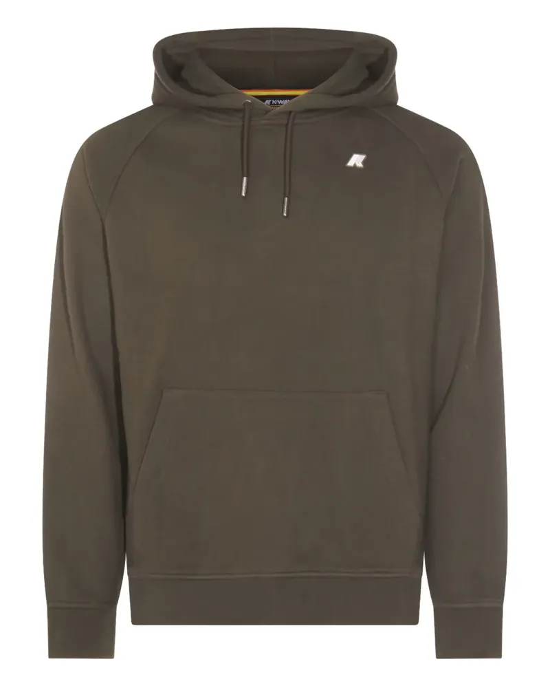 K-Way Hoodie mit Logo-Patch - Grün Grün