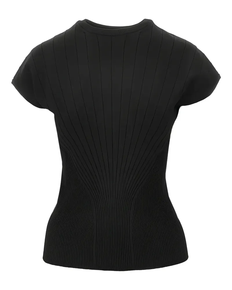 SPORTMAX ribbed top - Schwarz Schwarz