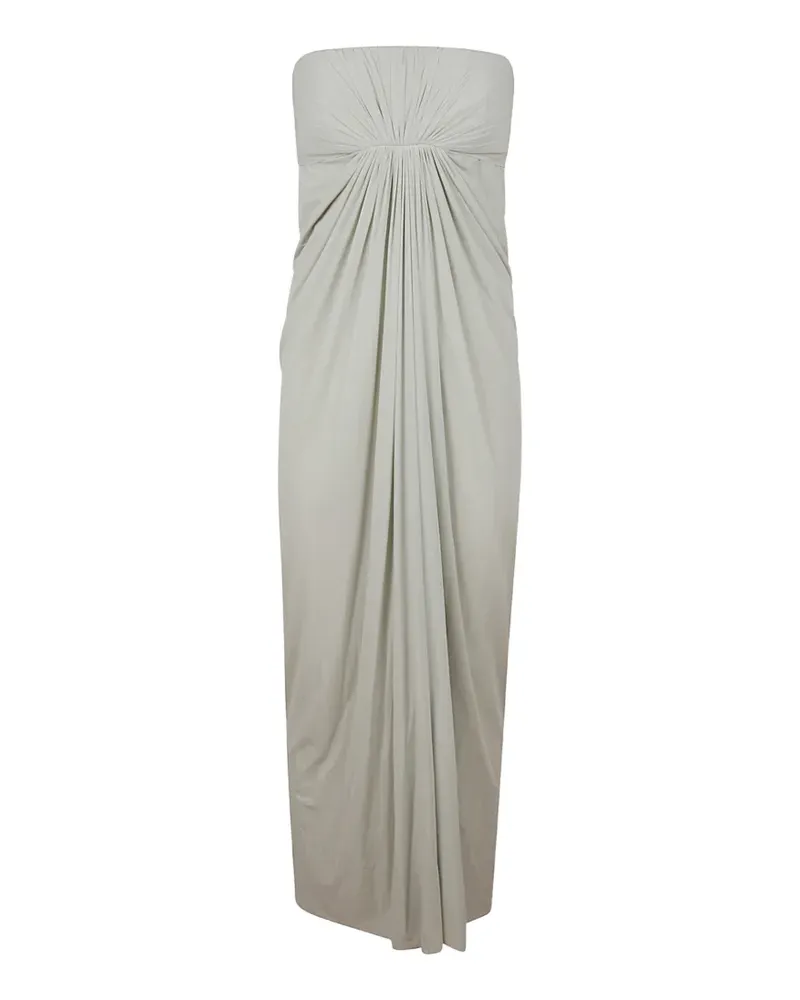 Alberta Ferretti strapless draped dress - Grau Grau