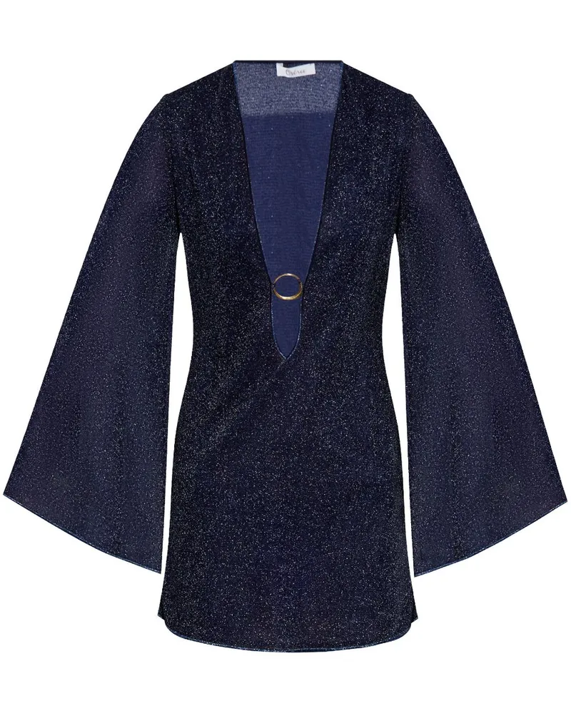 Oséree Minikleid aus Lurex - Blau Blau