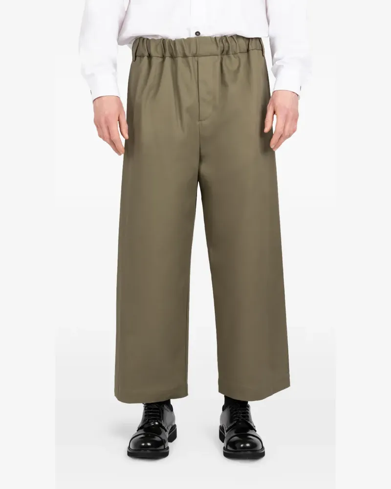 Société Anonyme elasticated-waistband trousers - Grün Grün