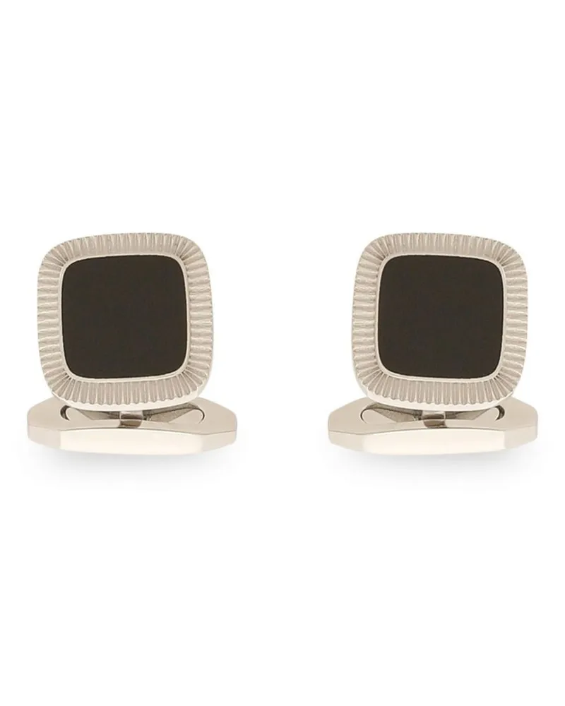 Dolce & Gabbana Geometrische Manschettenknöpfe aus Messing - Silber Silber