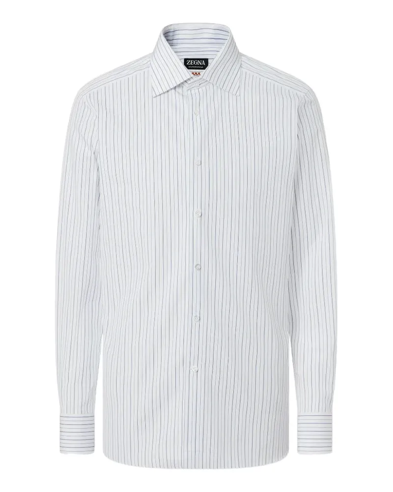 Ermenegildo Zegna striped cotton shirt - Weiß Weiß