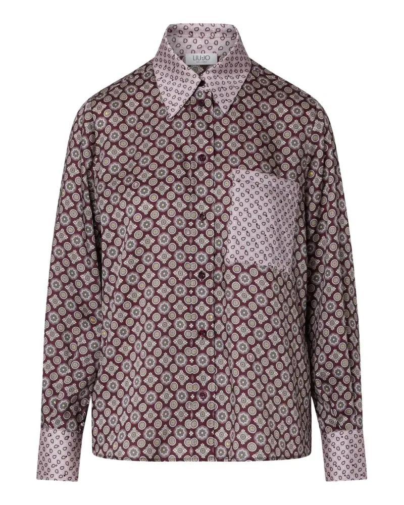 Liu Jo printed twill shirt - Violett Violett