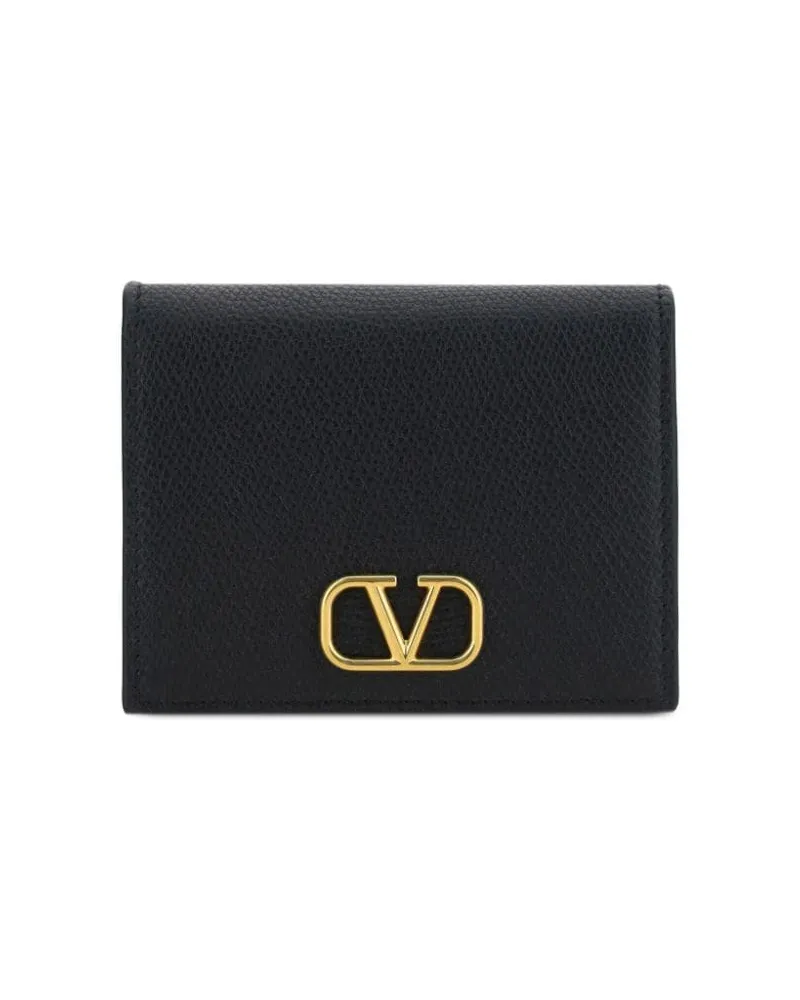 Valentino Garavani Compact VLogo Signature Portemonnaie - Schwarz Schwarz