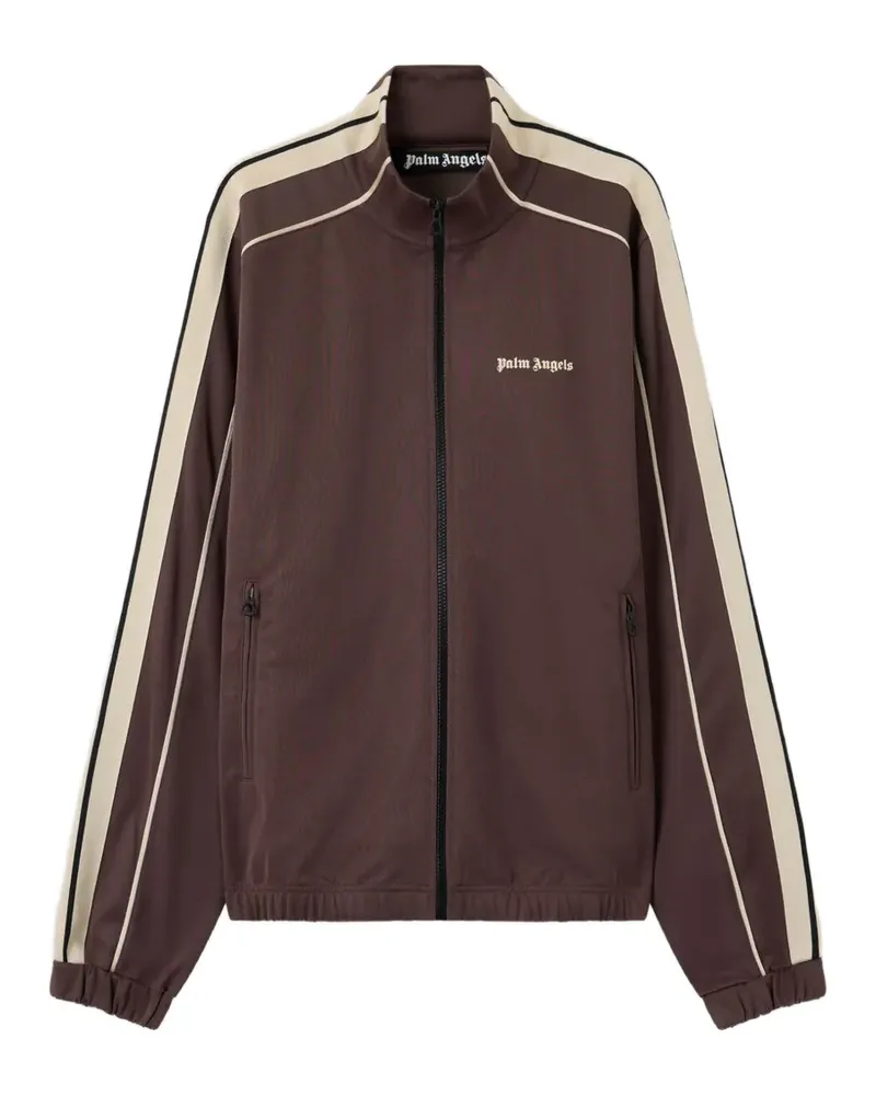 Palm Angels Sportjacke mit Logo-Streifen - Braun Braun