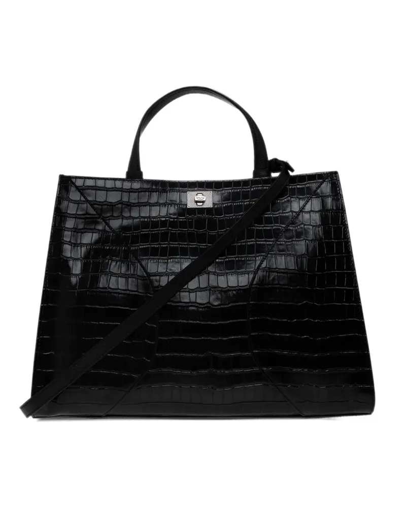 Zadig & Voltaire Jack Kroko-Tasche - Schwarz Schwarz
