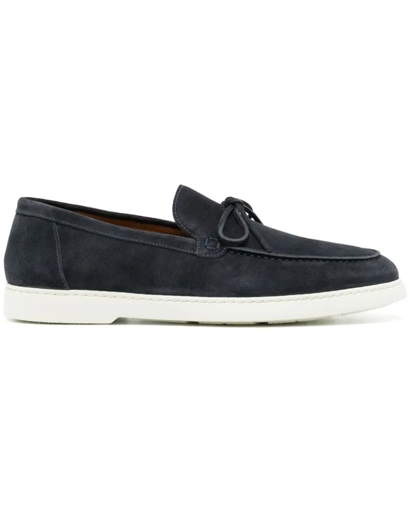 Doucal´s Wildleder-Loafer mit Schnürung - Blau Blau