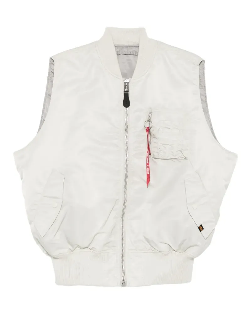 Alpha Industries Ärmellose MA-1 Heritage Jacke - Grau Grau