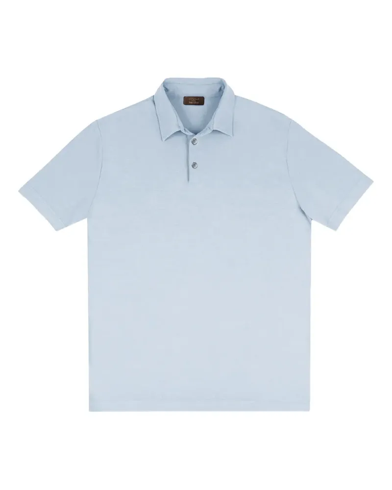 Slowear Poloshirt mit Knopfleiste - Blau Blau