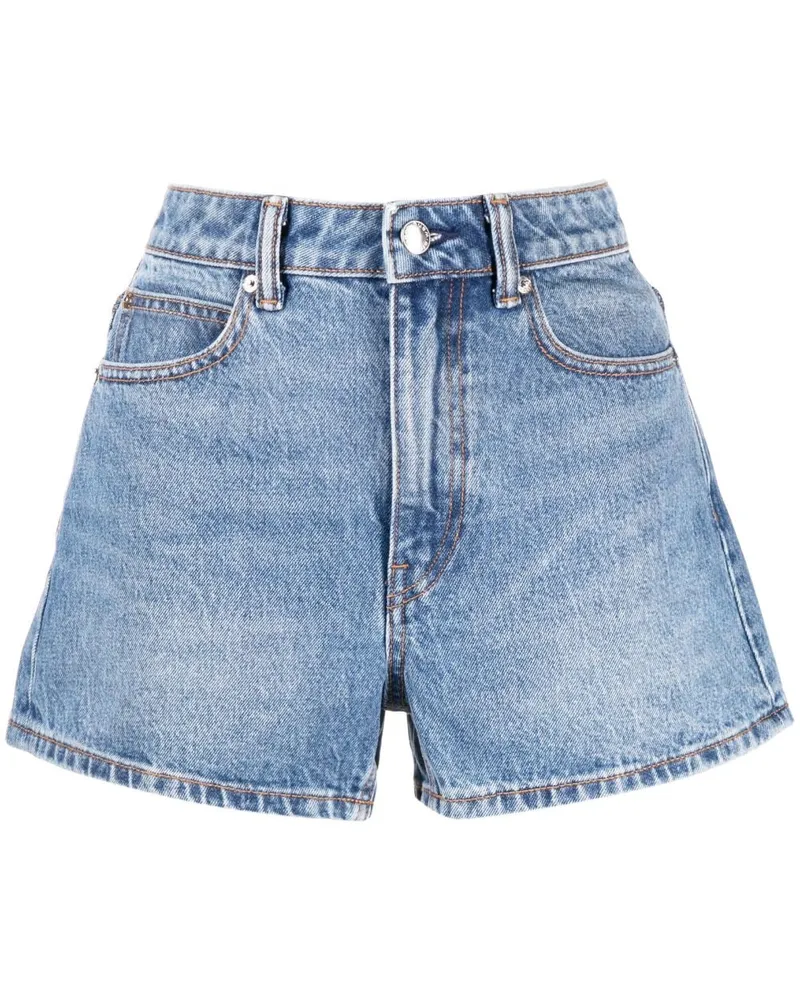 Alexander Wang Shorts mit hohem Bund Blau