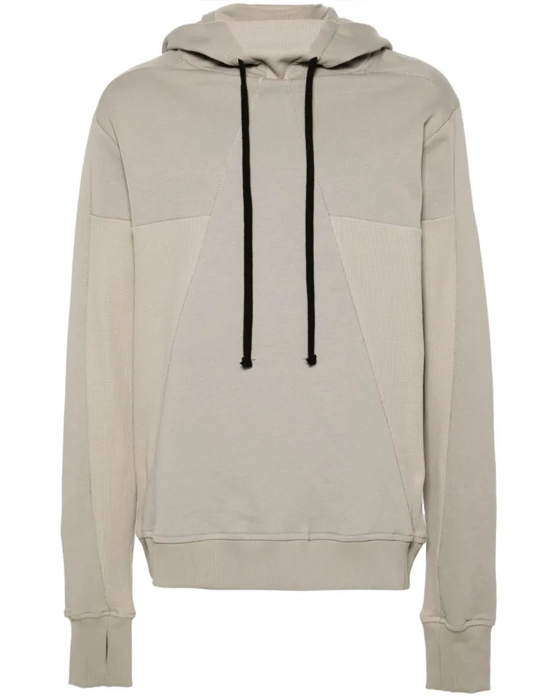 THOM KROM Hoodie mit Kontrasteinsätzen - Nude Nude