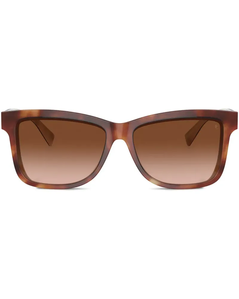Brunello Cucinelli Sonnenbrille mit eckigem Gestell - Braun Braun