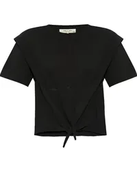 Rag & Bone Mica T-Shirt mit Knoten Schwarz