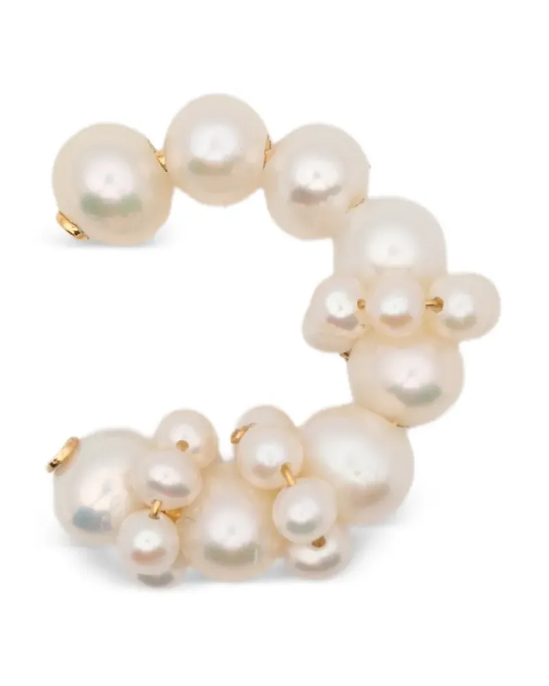 Completedworks Ear Cuff mit Perlen - Weiß Weiß