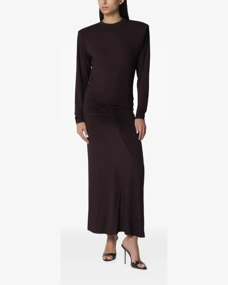 ANDAMANE ruched long-sleeve dress - Braun Braun