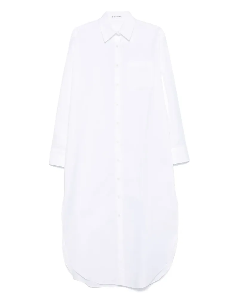 FRANKIE Shop Helena Midikleid - Weiß Weiß