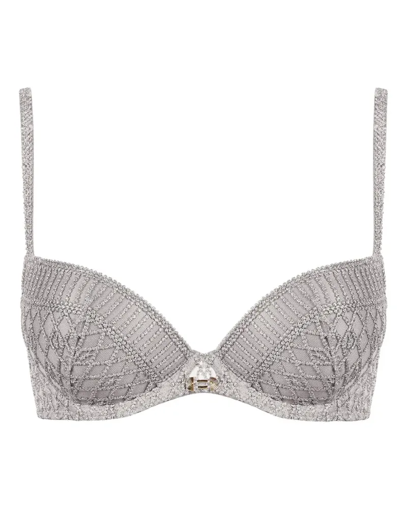 Aubade Stardust Dream Push-up-BH mit Stickerei - Grau Grau