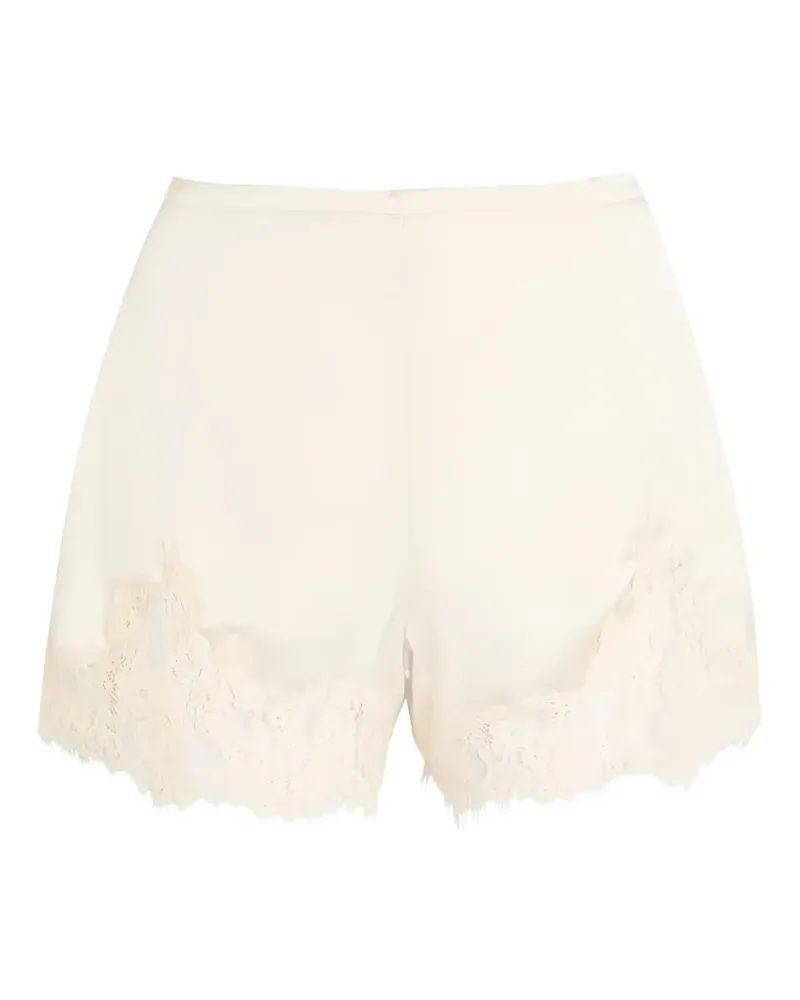 Reformation Shorts mit Spitzenbesatz - Nude Nude