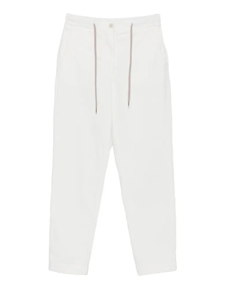 Eleventy Cordhose mit Kordelzug - Weiß Weiß
