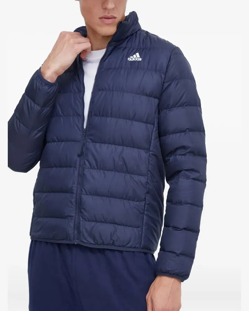 adidas quilted logo jacket - Blau Blau