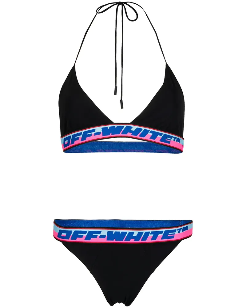 OFF-WHITE Bikini mit Logo-Tape - Schwarz Schwarz