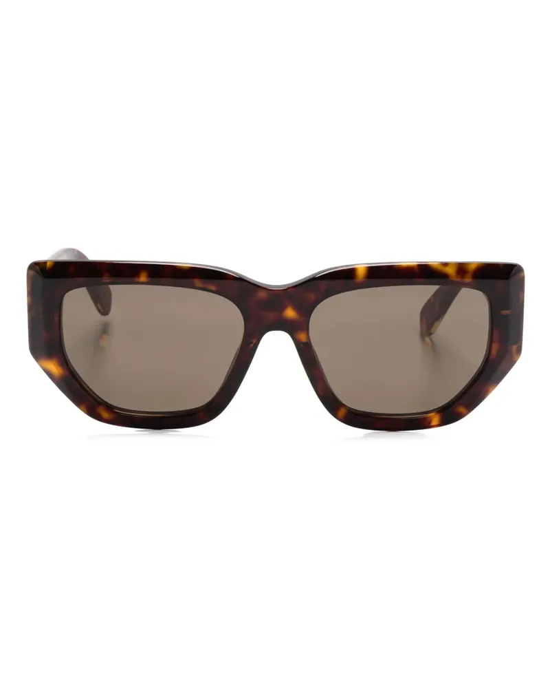Stella McCartney Sonnenbrille mit Logo - Braun Braun