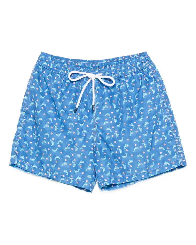 Fedeli dolphin-print swim shorts - Blau Blau