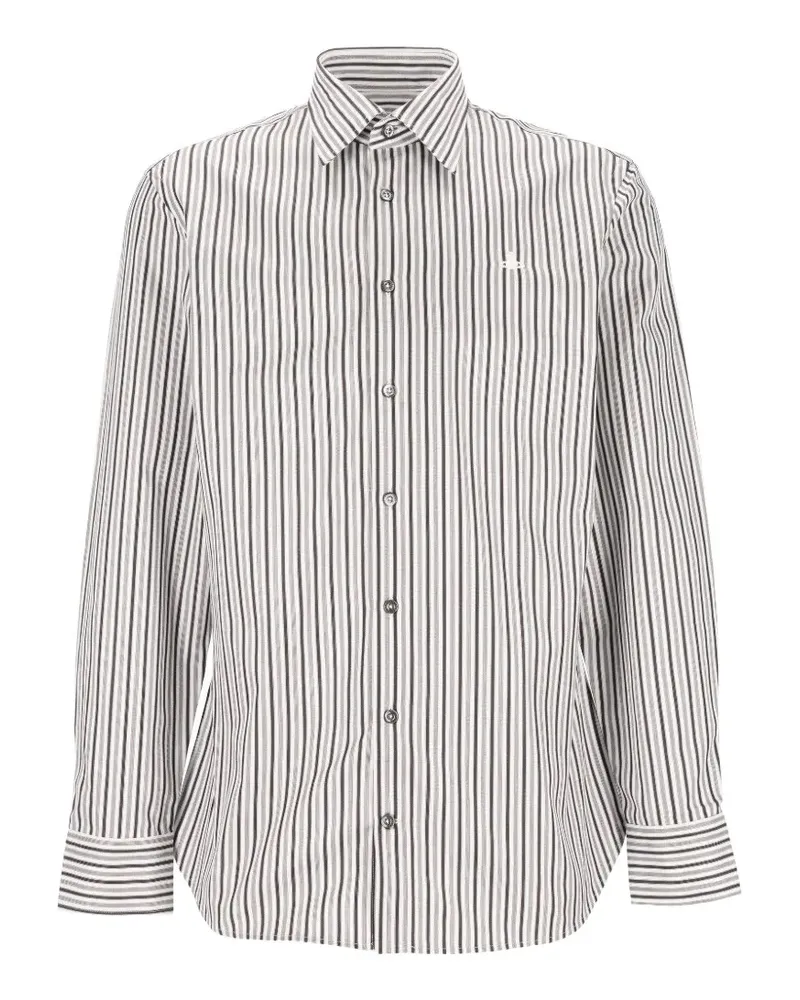 Vivienne Westwood Gestreiftes Hemd - Weiß Weiß