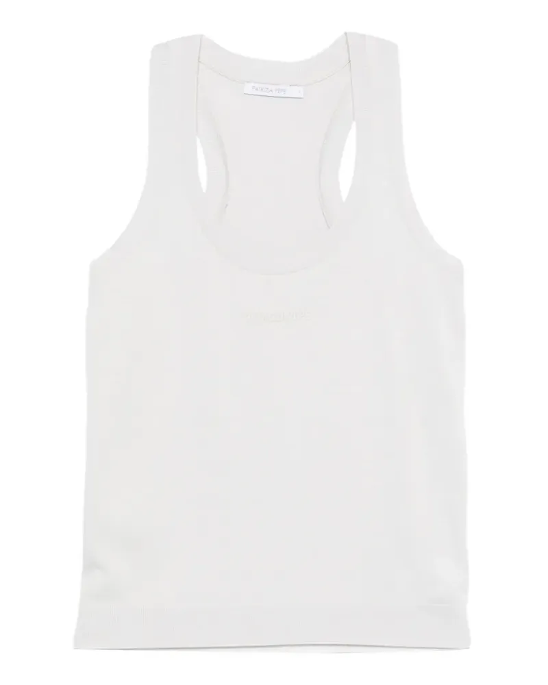 Patrizia Pepe racerback jersey tank top - Grau Grau