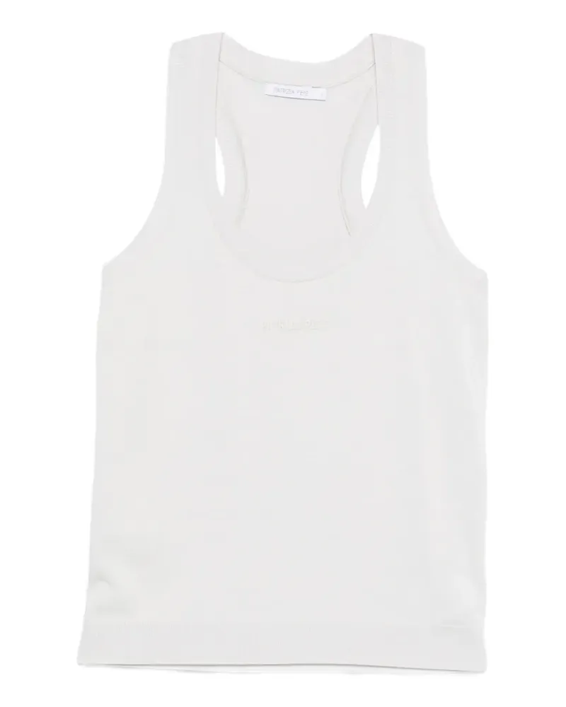 Patrizia Pepe racerback jersey tank top - Grau Grau
