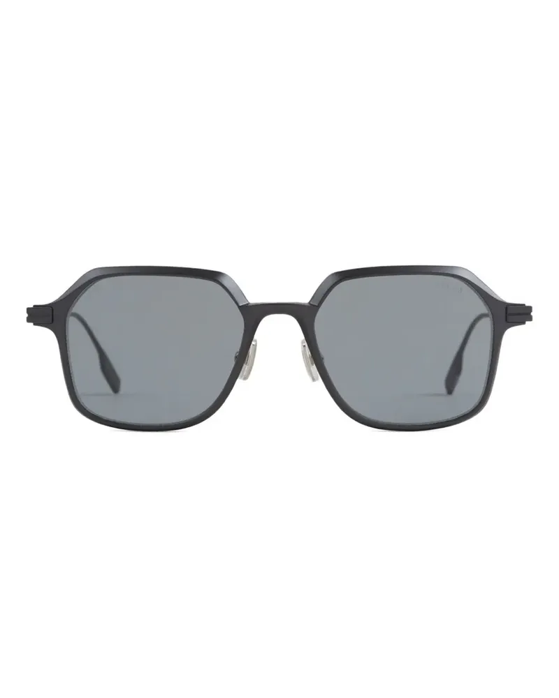 Ermenegildo Zegna geometric-frame sunglasses - Blau Blau
