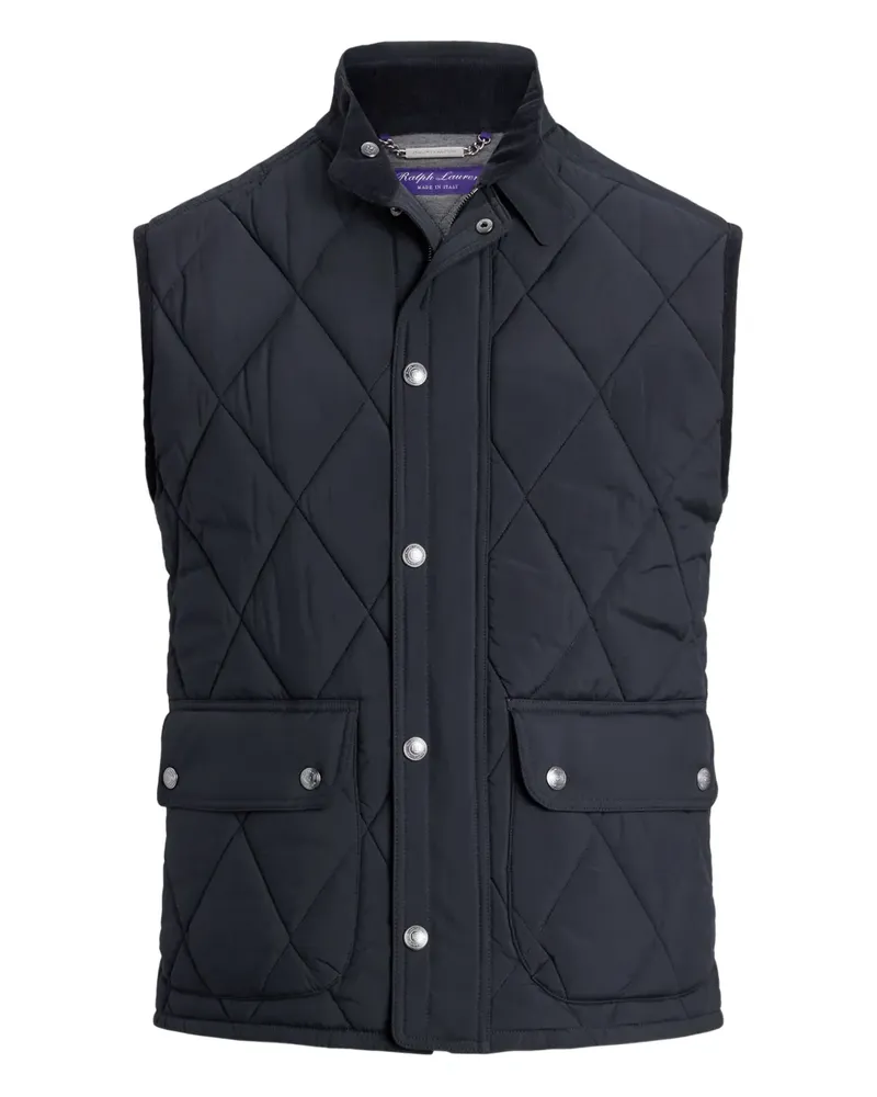 Ralph Lauren Gesteppte Carleton Weste - Blau Blau
