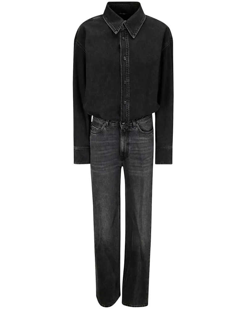 Haikure Jumpsuit aus Baumwolle - Schwarz Schwarz