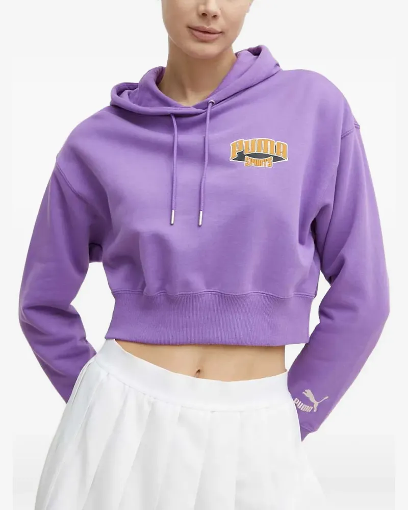 Puma Team 247 Hoodie mit Logo - Violett Violett