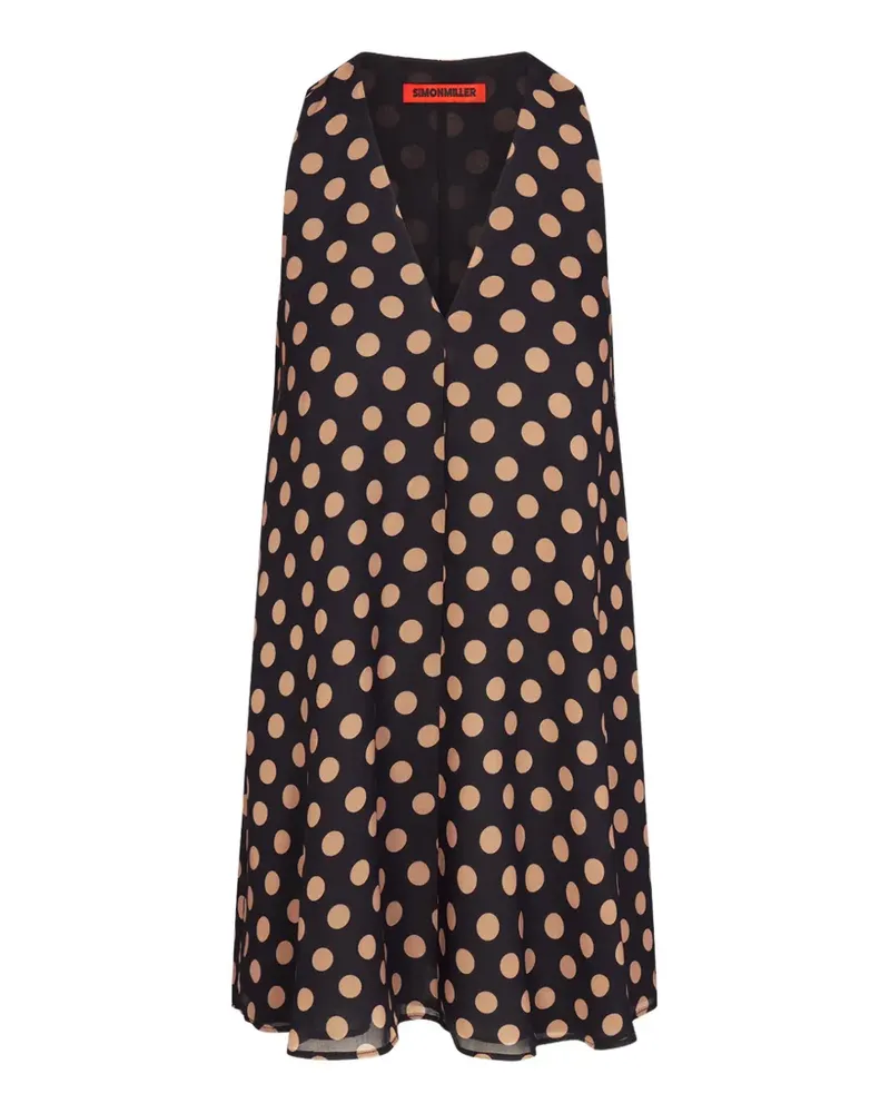 Simon Miller Gia Minikleid mit Polka Dots - Schwarz Schwarz