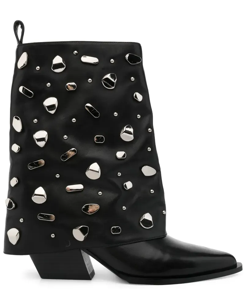 MARC ELLIS 65mm stud-embellished boots - Schwarz Schwarz