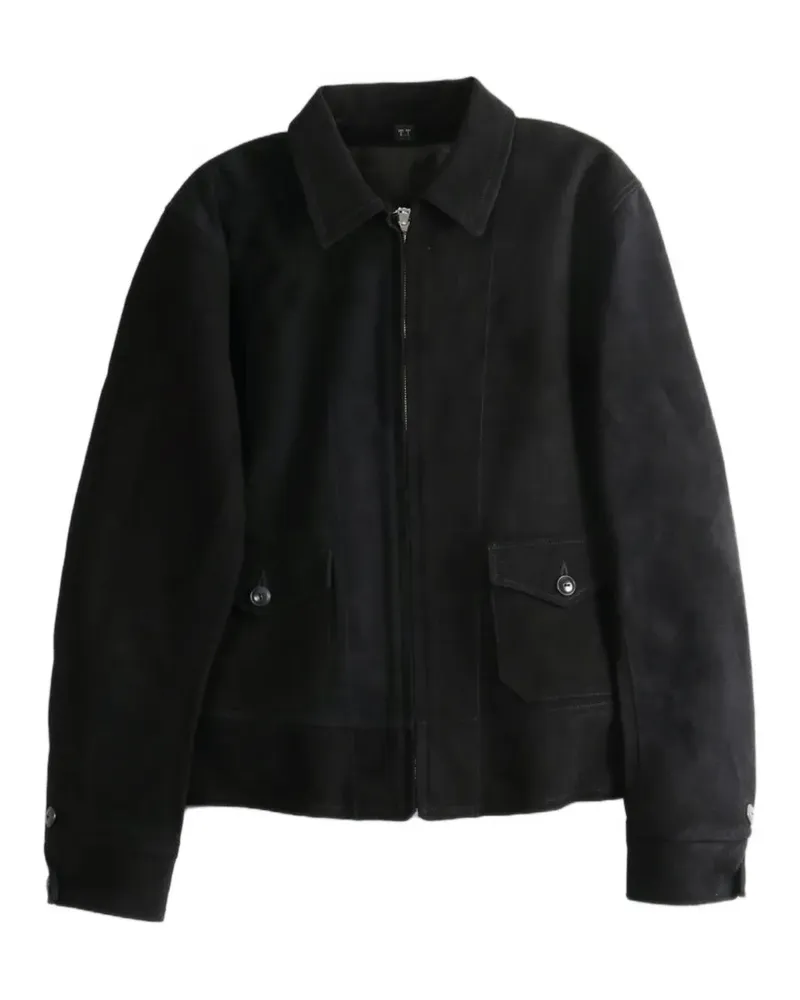Taiga Takahashi Lot. 101 Jacke mit Reißverschluss - Schwarz Schwarz