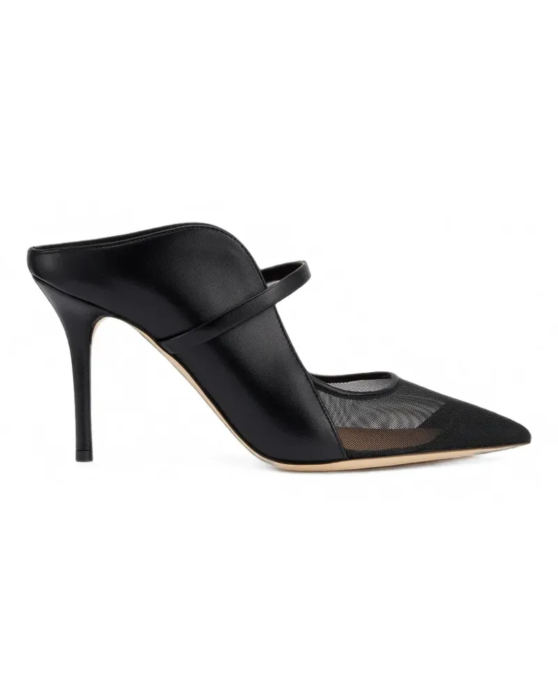 Malone Souliers Maureen Arc mesh-panel heeled mules - Schwarz Schwarz