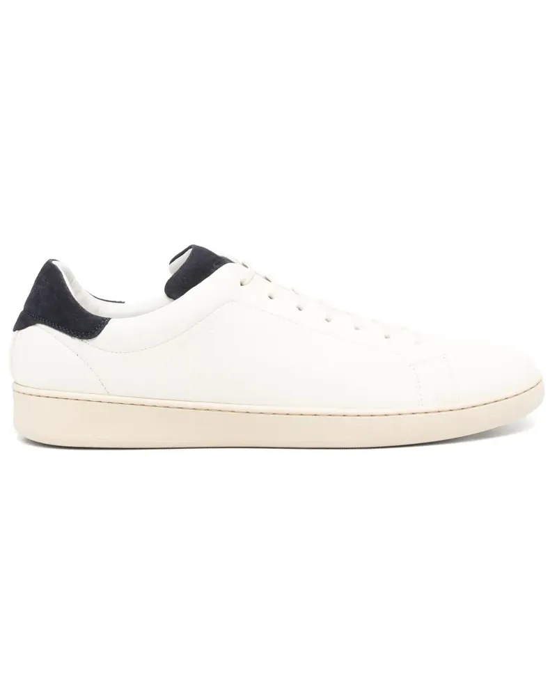 Kiton Sneakers aus Leder - Weiß Weiß