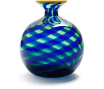 Zweifarbige Ciccio Vase (11,5cm x 10cm) - Blau