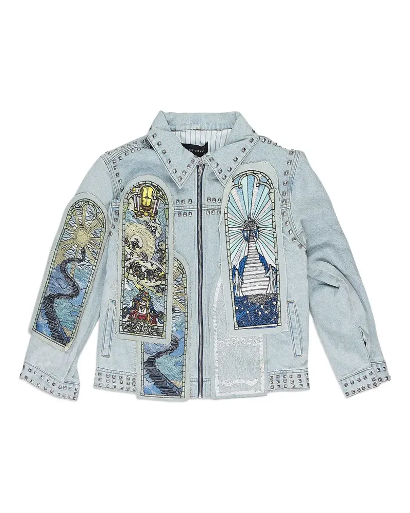 WHO DECIDES WAR Eternity denim jacket - Blau Blau