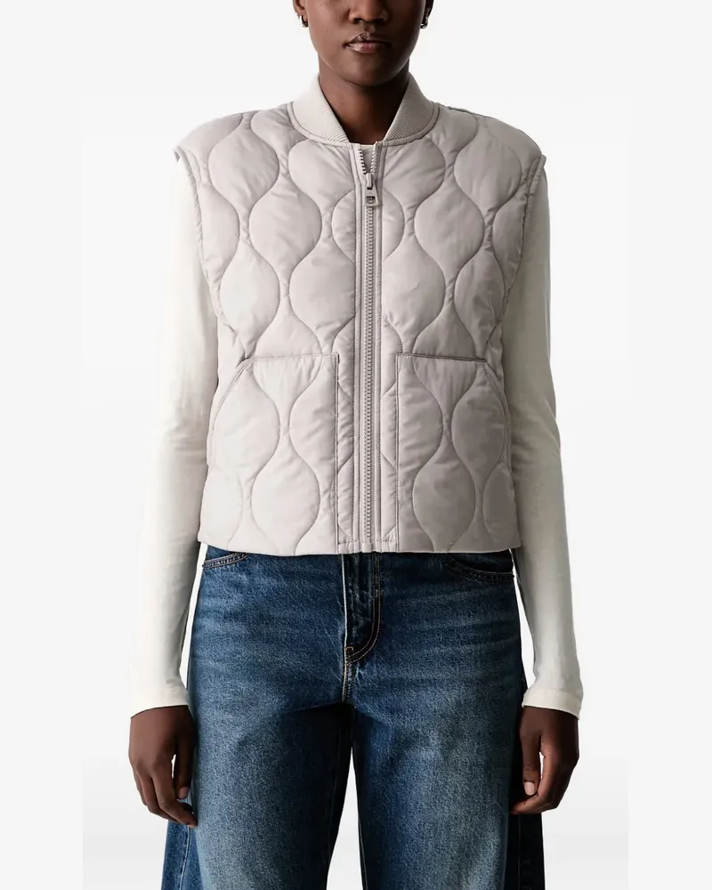 Marc O'Polo quilted gilet - Grau Grau