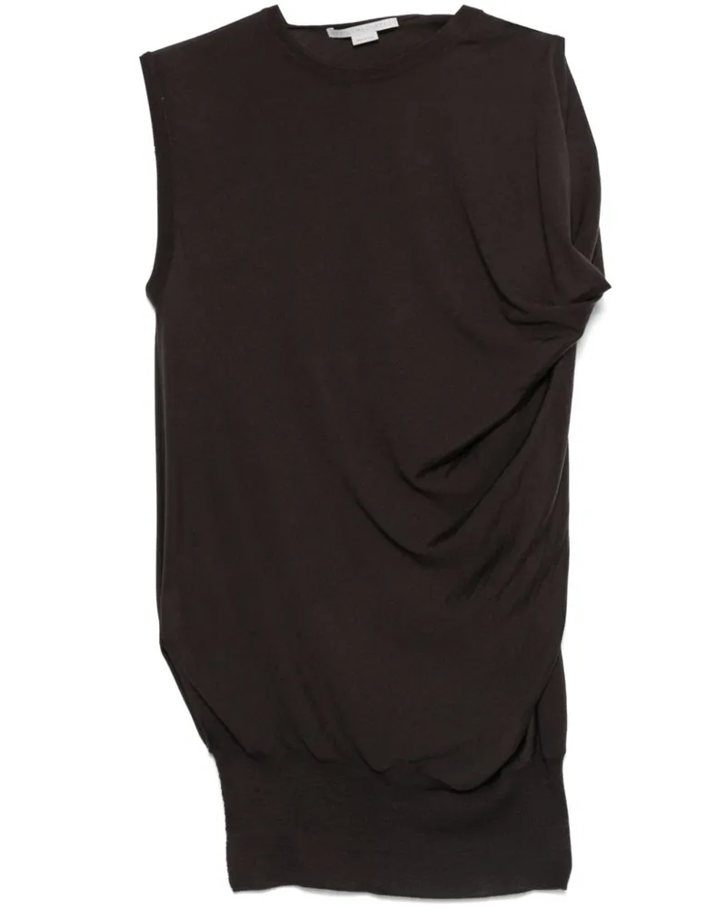 Stella McCartney Drapiertes Strickoberteil - Braun Braun