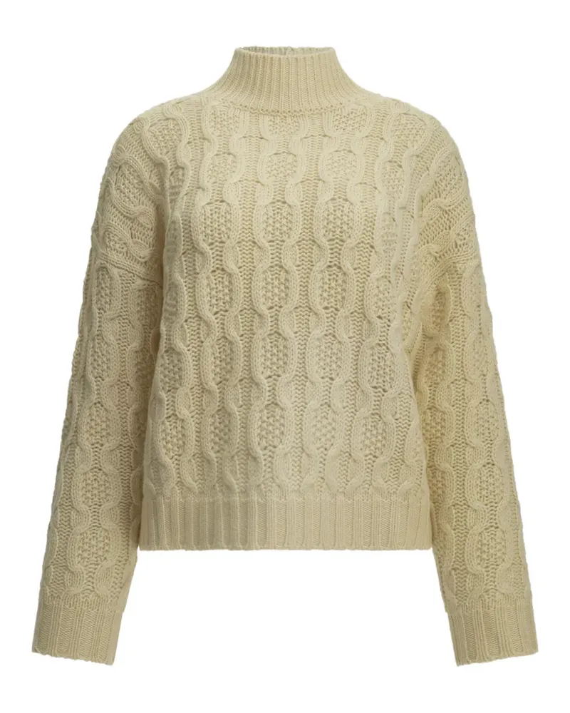 Inès de la Fressange Pullover mit Zopfmuster - Nude Nude
